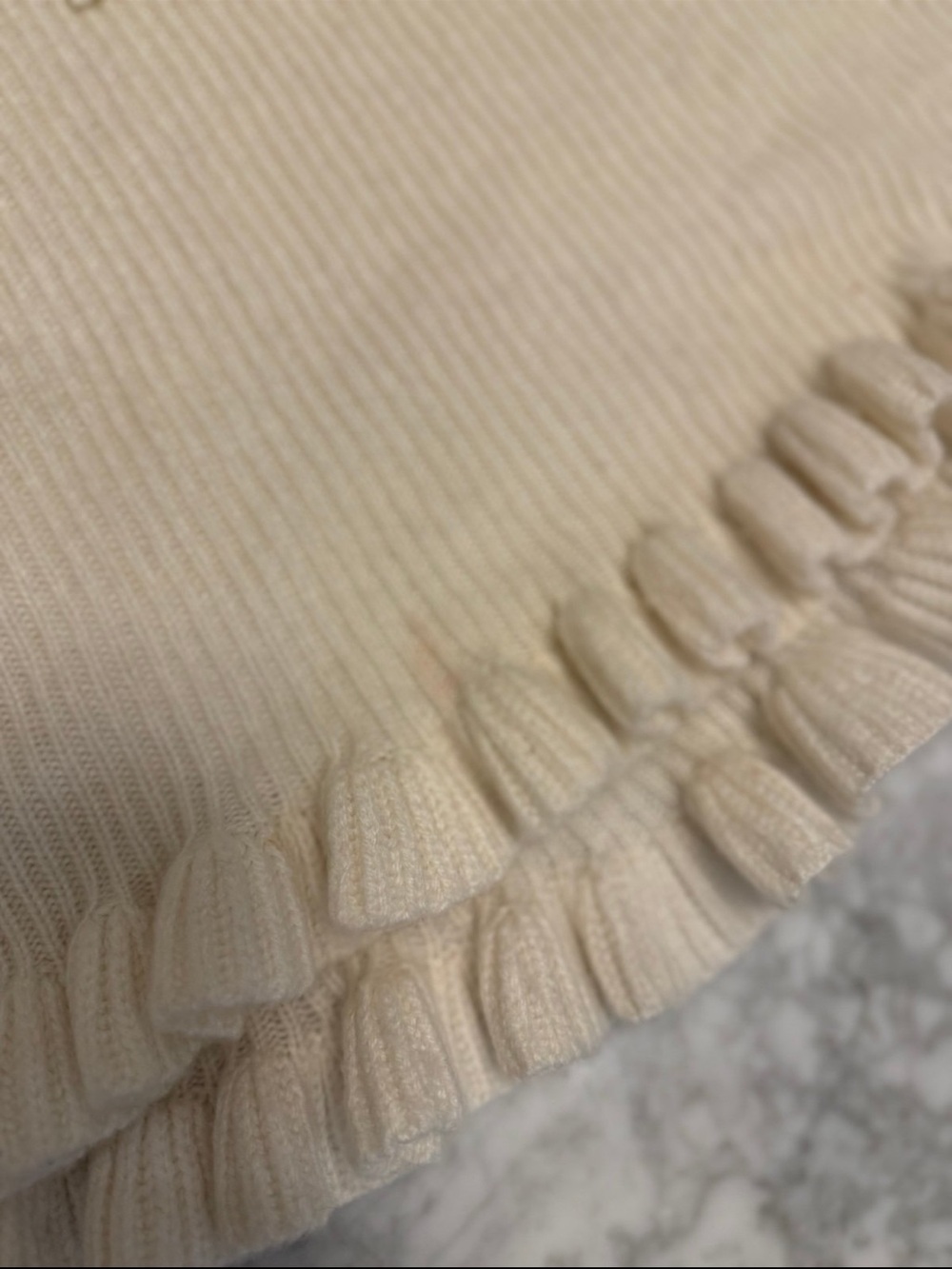For Love & Lemons Cream Ruffle-Trim Mini Dress - Picture 2 of 4